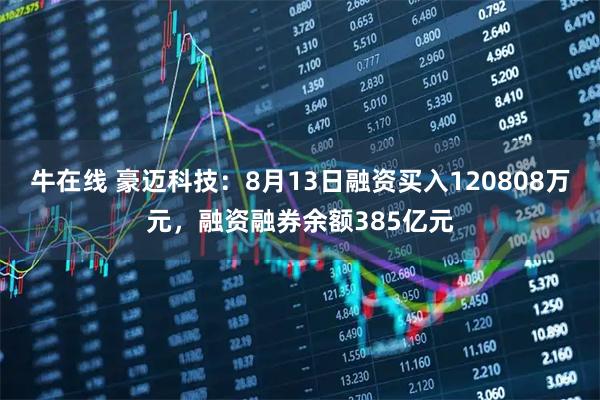 牛在线 豪迈科技：8月13日融资买入120808万元，融资融券余额385亿元