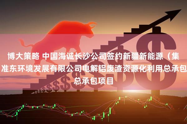 博大策略 中国海诚长沙公司签约新疆新能源（集团）准东环境发展有限公司电解铝废渣资源化利用总承包项目